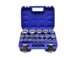 Dvylikakampių galvučių rinkinys 1/2&Prime;, 8&ndash;36 mm, CrV 50BV30, 21 vnt. GEKO G13547