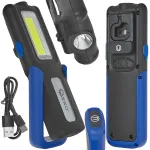 Dirbtuvių lempa su magnetu ir galios reguliavimu, LED COB 5 W + 3 W, 2000 mAh, 400 lm, IP44