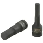 Smūginė galvutė antgalis &scaron;e&scaron;iabriaunė, ilga 1/2" 19mm, KS Tools