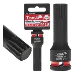 Smūginė galvutė su SPLINE antgaliu, 1/2&Prime;, M18, CrMo TVARDY T00218-18