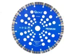 Lazeriu suvirintas segmentinis deimantinis diskas Turbo, 230 &times; 22,2 mm, 10 mm segmentai GEKO Premium