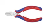 Žnyplės &scaron;oninio kirpimo, spyruoklė, dvispalvės, chromuotos, Knipex