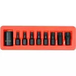 1/2" Smūginių antgalių rinkinys (torx) (9vnt)