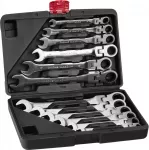 Kombinuotų raktų rinkinys su terk&scaron;le 8&ndash;19 mm, 12 vnt. KD11304