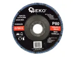 Lapelinės struktūros cirkonio korundo &scaron;lifavimo diskas, 125 mm, P80 GEKO G78513