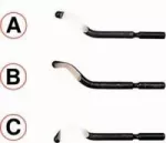 Užvartų valymo peiliukas E 100 HSS HSS E 100, KS Tools
