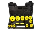 Bimetalinių gręžimo karūnų rinkinys, 19&ndash;76 mm, 17 dalių GEKO G39998
