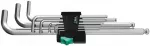 L-raktų &scaron;e&scaron;iakampių komplektas 950PKL/9SM long, Wera