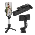 Selfie stick tripod with a remote control