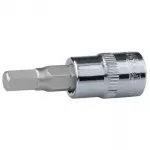 Antgalis galvutė 1/4" CHROME 2mm, KS Tools