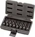 Smūginių galvučių komplektas &frac12;" Torx T30-T80 8 vnt., KS Tools