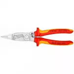 Replės elektros instaliacijos darbams VDE 200mm KNIPEX