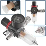 Oro slėgio reguliatorius su vandens atskyrimo filtru, 1/4&Prime;