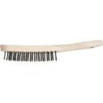 Rankinis vielinis &scaron;epetys HBU 50 Steel, 5 eilių, su medine rankena, 290 mm, 0,35 mm, Pferd
