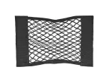 Velcro mesh - trunk organizer 40x25cm