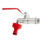 IBC čiaupo rinkinys, 1/2&Prime;, 3/4&Prime; i&scaron;orinis sriegis ir žarnos jungtis GEKO G70185