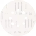 &Scaron;lifavimo popierius d-150mm, P80, Velcro 8 skylės 150mm P80, Pferd