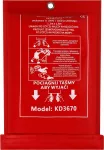 Prie&scaron;gaisrinis apklotas 1,2 &times; 1,8 m, stiklo pluo&scaron;to KD3670