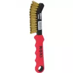Brass wire brush, 2 rowed, KS Tools