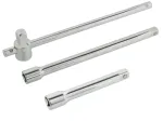 Slankios T formos rankenos ir ilgintuvų rinkinys, 1/2&Prime;, 3 vnt. GEKO G13510