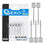 Kamuolių pripūtimo adatų komplektas, 5 vnt., 8 mm sriegis GEKO G01284