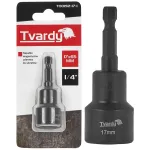 Magnetinė smūginė galvutė su kotu, 17 &times; 65 mm, 1/4&Prime; HEX TVARDY T00192-17-1