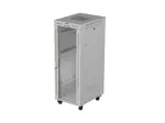 19" 32U Standing Rack Cabinet 600&times;800 Gray with Glass Door and LCD (Flat Pack)