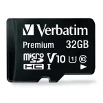 Verbatim 32GB Class 10 MicroSDHC memory card + adapter