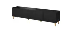 Cama RTV spintelė PAFOS 200x42x52 juoda matinė