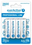 Įkraunamos baterijos &bdquo;everActive Ni-MH R6 AA&ldquo; 2600 mAh profesionali linija