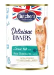 BUTCHER'S Delicious Dinners vandenyno žuvies gabaliukai drebučiuose - &scaron;lapias kačių ėdalas - 400 g