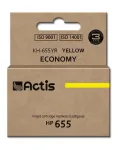 &bdquo;Actis KH-655YR&ldquo; ra&scaron;alas (pakeičia HP 655 CZ112AE; standartinis; 12 ml; geltonas)