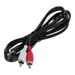 Gembird 1,5 m, 3,5 mm / 2 x RCA, M/M garso kabelis, juodas, raudonas, baltas