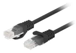 Lanberg PCU6-20CC-0200-BK tinklo kabelis, juodas, 2 m, Cat6 U/UTP (UTP)