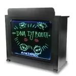 DNA Professional DJ BOOTH BK - DJ booth with illuminated RGB LED panel (black)