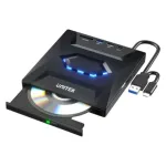 UNITEK External DVD/CD Burner with 5 Gbps USB Hub