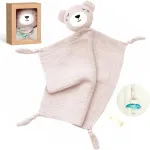 Momcozy cotton teddy bear for babies, pink