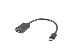 Adapter USB C(M)-USB-A (F)2.0 0.15M OTG czarny