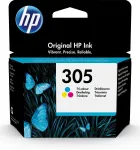 HP 305 originali žydra, rausvai raudona, geltona 1 vnt.