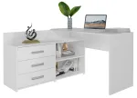 Topeshop DANY BIEL KPL kompiuterio stalas, baltas