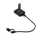 &bdquo;Gembird DD-U3M2&ldquo; diskų prijungimo stotelė, USB 3.2 Gen 1 (3.1 Gen 1), Type-C, juoda