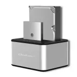 &bdquo;Qoltec 5316&ldquo; 2x HDD / SSD prijungimo stotelė | 2,5 colio / 3,5 colio SATA | USB 3.0 | Klonavimas