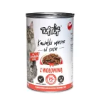 TUF TUF Mėsos gabaliukai padaže su jautiena - &scaron;lapias kačių ėdalas - 415 g