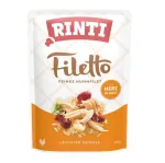 RINTI Filetto vi&scaron;tienos filė su &scaron;irdelėmis - &scaron;lapias &scaron;unų ėdalas - 100 g