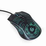 Gembird MUSG-RGB-01 pelė de&scaron;iniarankiams, USB A tipo, 3600 DPI