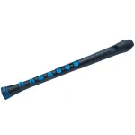 NUVO Recorder+ soprano recorder, black and blue