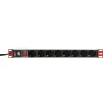 &bdquo;Techly Rack&ldquo; 19 colių ilgio maitinimo lizdas, 8 lizdai, &bdquo;Schuko&ldquo; ki&scaron;tukas