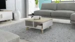 Cama LOTTA 60 kavos staliukas baltas/sonoma ąžuolas