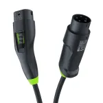 &bdquo;Green Cell Habu EVGC01&ldquo; mobilus elektromobilių įkroviklis 11 kW, 7 m, 2 tipo CEE sieninė dėžutė, juoda