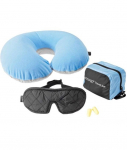 Cocoon Travel Set (3 pieces), light blue/black